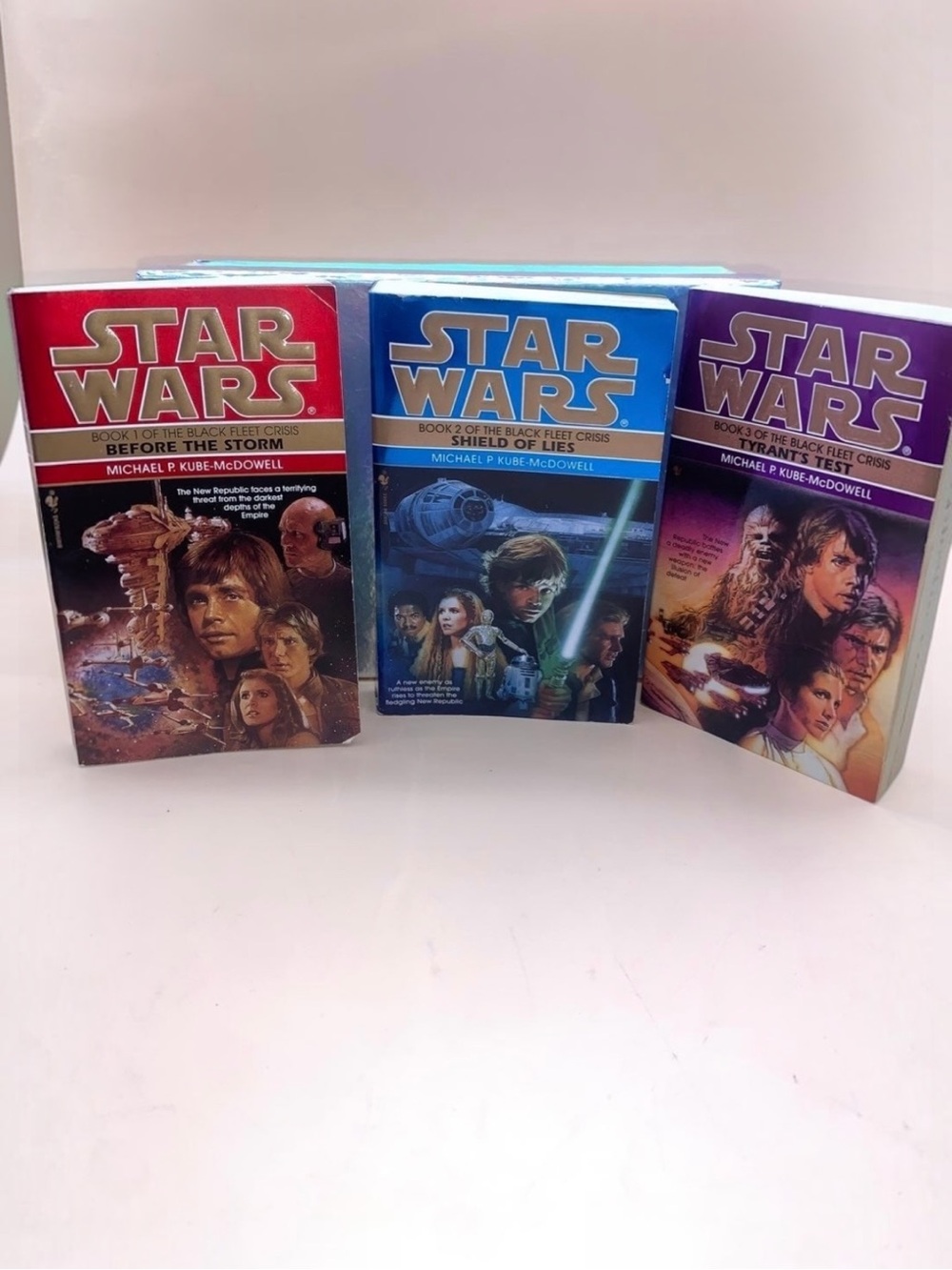Star Wars Black Fleet Crisis Trilogy Books 1-3 1996-1997 Paperback Set VTG